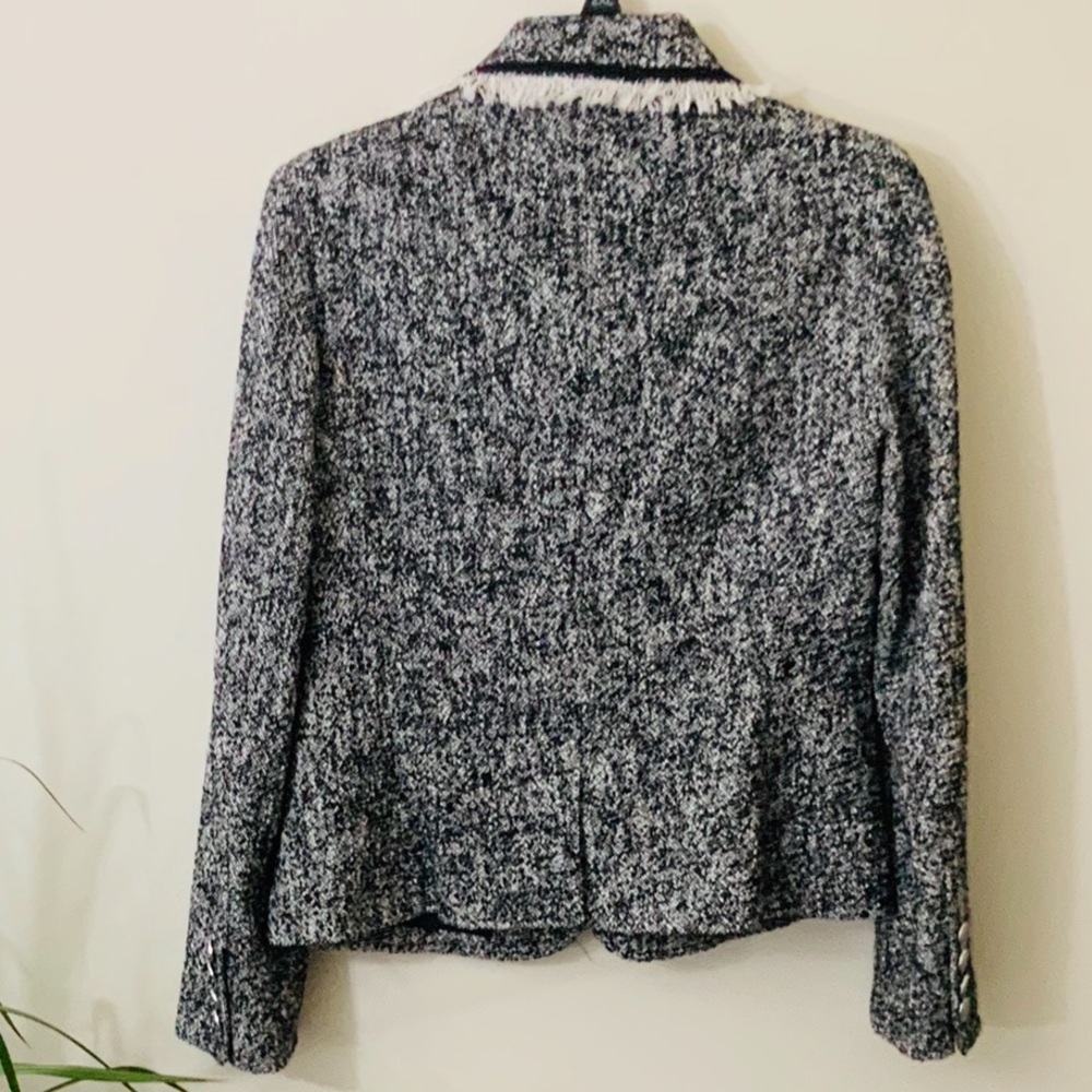 Talbots "T" Engraved Button Tweed Jacket - Picture 5 of 15
